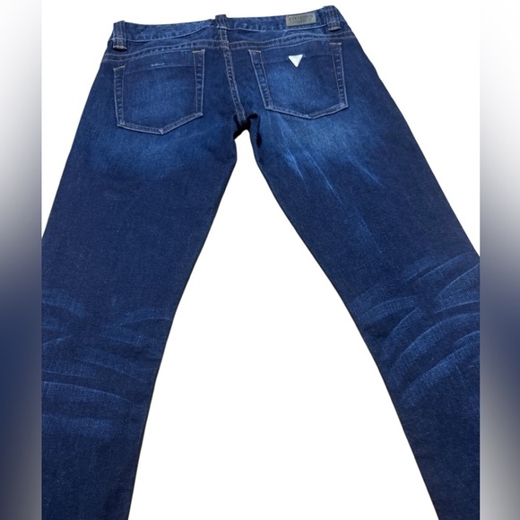 Women’s Y2k ORIGINAL Guess Jeans Dark Wash Daredevil Boot Size 26 EUC No holes - Picture 9 of 16